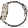 Часы GARMIN FENIX 6S PRO SOLAR LIGHT GOLD WITH SHALE GREY SUEDE BAND 010-02409-26