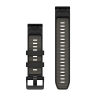 Ремешок GARMIN QUICKFIT 22 силиконовые черные/гравийно-серые 010-13392-00