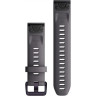 Ремешок сменный для GARMIN FENIX 6S SOLAR 20MM QUICKFIT SHALE GRAY SILICONE BAND 010-13011-00